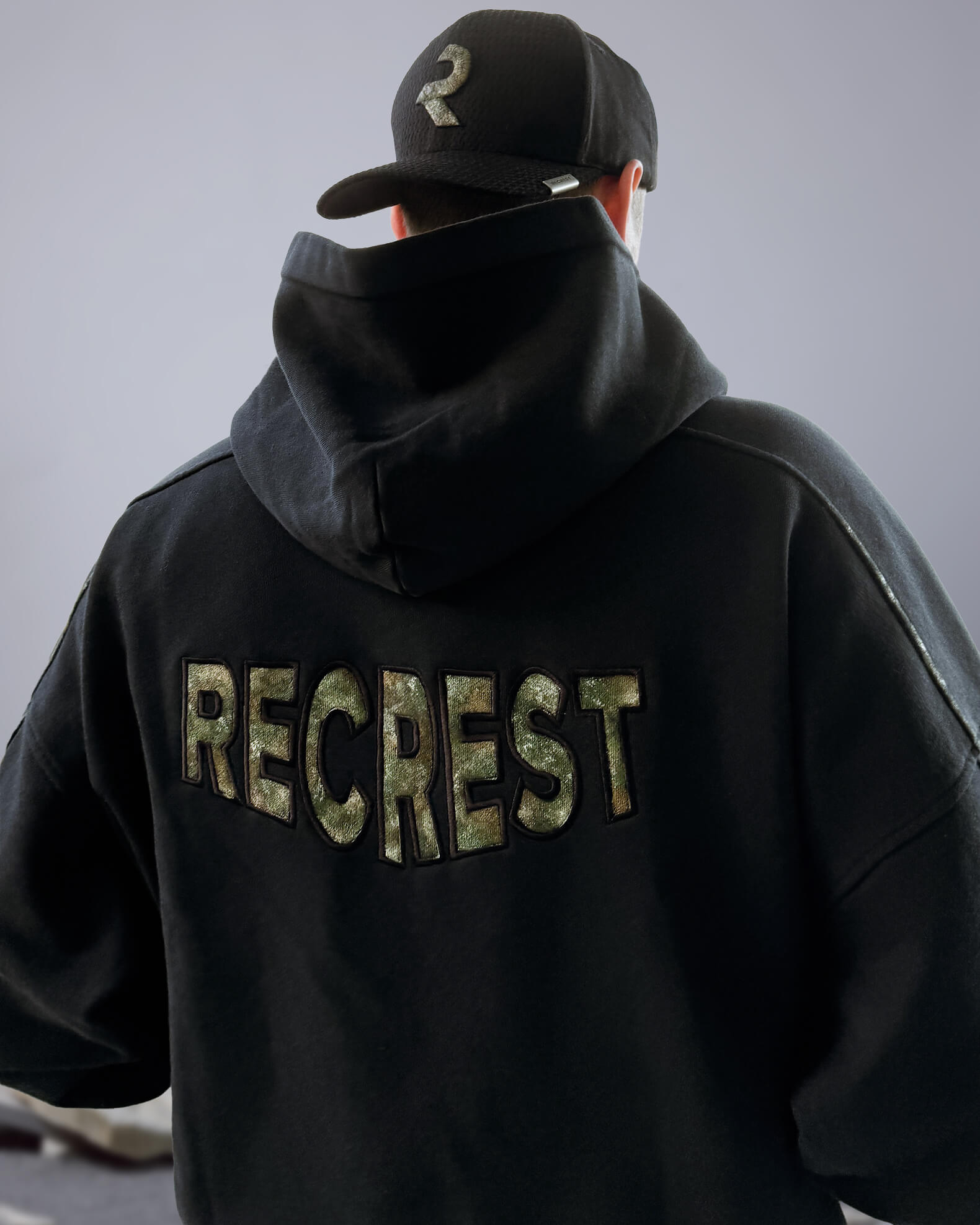 1of1 Camouflage Hoodie Black