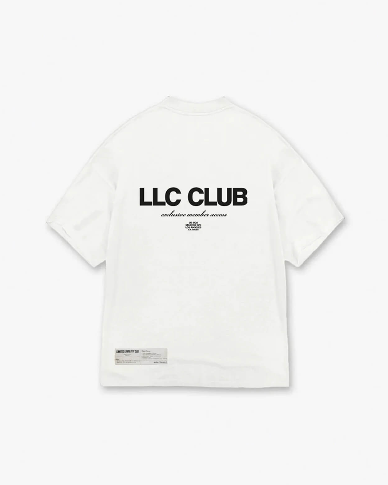 LLC CLUB T-SHIRT - WHITE
